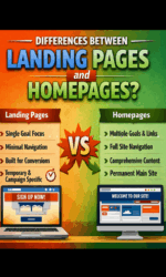 Differences between Landing Pages and Homepages | Website Development | YouTube Shorts